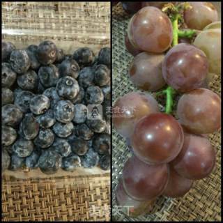 蓝莓葡萄果酱的做法步骤：1