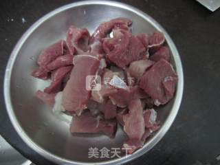 杏鲍菇炒肉片的做法步骤：2