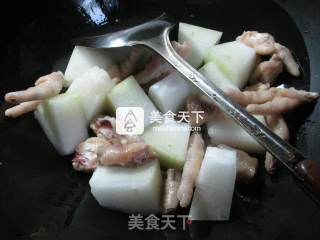 凤爪烧冬瓜的做法步骤：3