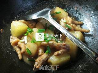 凤爪烧冬瓜的做法步骤：9