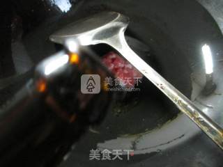 肉末丝瓜花菜羹的做法步骤：2