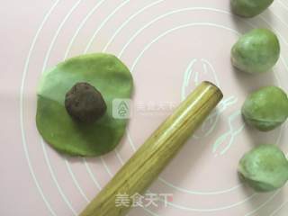 抹茶红豆酥的做法步骤：12