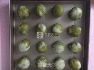抹茶红豆酥的做法步骤：13