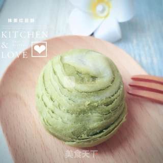 抹茶红豆酥的做法步骤：21