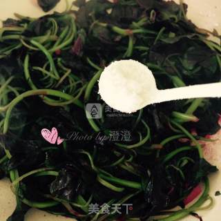 蒜蓉苋菜的做法步骤：4