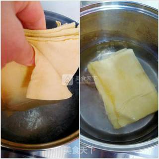 千张菜卷的做法步骤：2