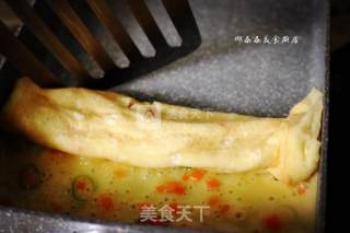 简单早餐厚蛋烧的做法步骤：7