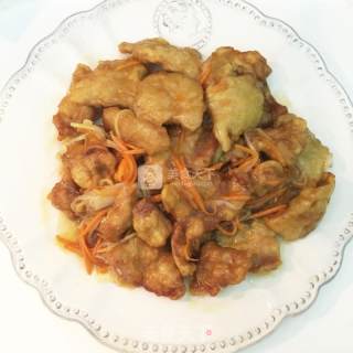 锅包肉的做法步骤：9