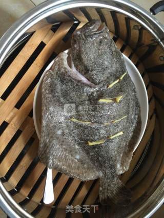 清蒸多宝鱼的做法步骤：4