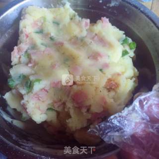 火腿土豆饼的做法步骤：4
