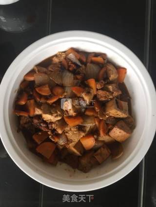 排骨汤烩菜的做法步骤：9