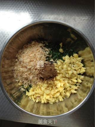 韭菜鸡蛋菜饼的做法步骤：3