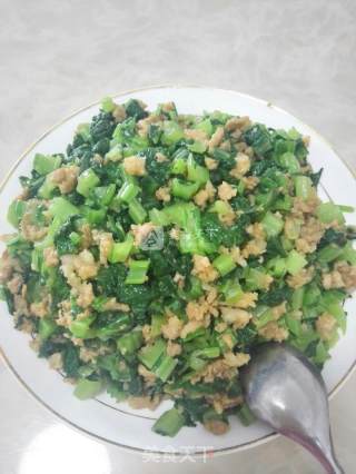 肉末炒芥菜的做法步骤：8