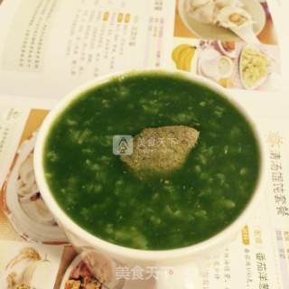 菠菜猪肝粥的做法步骤：11