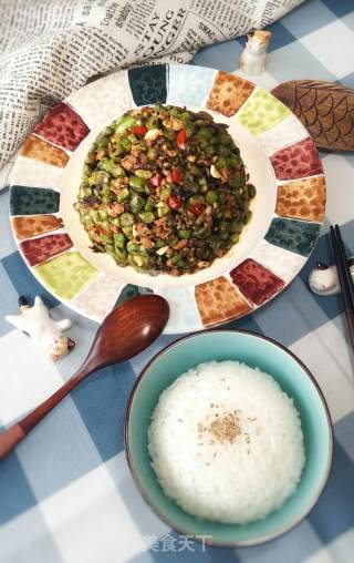 橄榄菜四季豆（饭扫光）的做法步骤：17