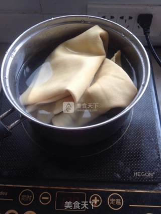 麻将豆皮的做法步骤：1