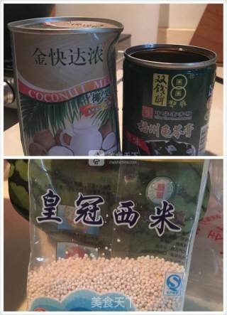 西米水果捞的做法步骤：1