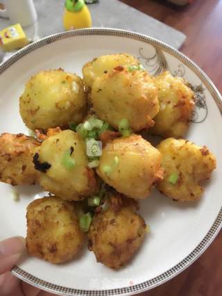 土豆泥包虾肉的做法步骤：6