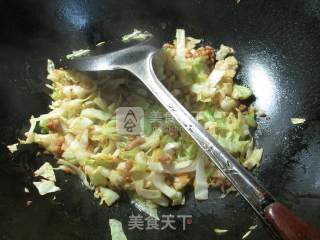 肉末圆白菜炒面的做法步骤：5