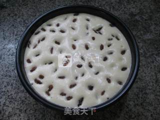 蒸葡萄干蛋糕的做法步骤：9
