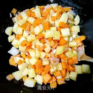 熊猫咖哩鸡肉饭，萌的不要不要的的做法步骤：5