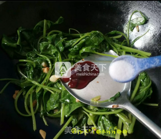 蒜香观达菜的做法步骤：5
