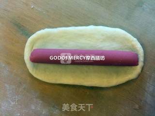 用速度与激情快速做出简单美味的火腿肠面包的做法步骤：12