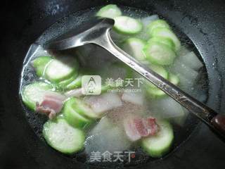 咸肉双瓜汤的做法步骤：7