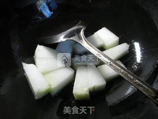 基围虾煮冬瓜的做法步骤：2