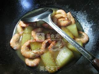 基围虾煮冬瓜的做法步骤：9