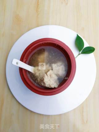 百合虾皮肉饼汤的做法步骤：8