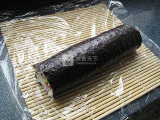 牛油果火腿寿司——两种卷法两样花色的做法步骤：12