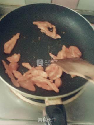 酱爆鸡胸肉的做法步骤：6