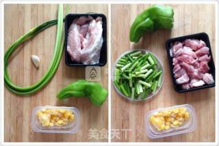 酥肉炒蒜苔的做法步骤：1