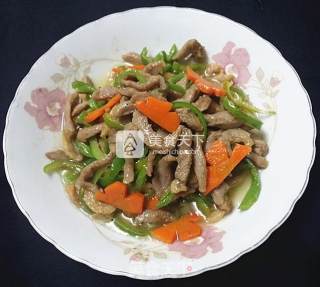 鸭脯炒青椒的做法步骤：15