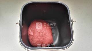 红玫瑰花面包（低糖高颜值）的做法步骤：5