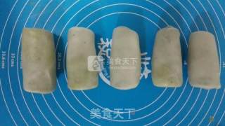 抹茶椰蓉蛋黄酥的做法步骤：8