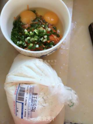 胡萝卜鸡蛋饼的做法步骤：1