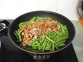 XO酱肉末炒豆角的做法步骤：8