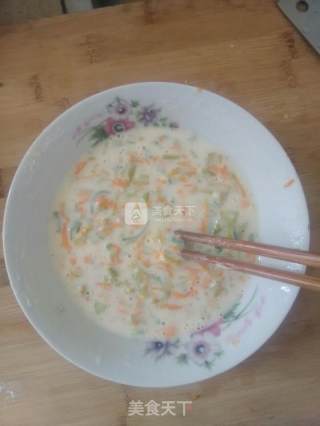 南瓜花煎饼的做法步骤：5