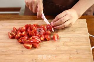 油醋番茄的做法步骤：2