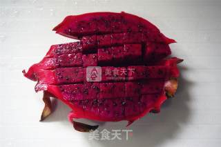 哈密瓜椰奶火龙果冰棒的做法步骤：5