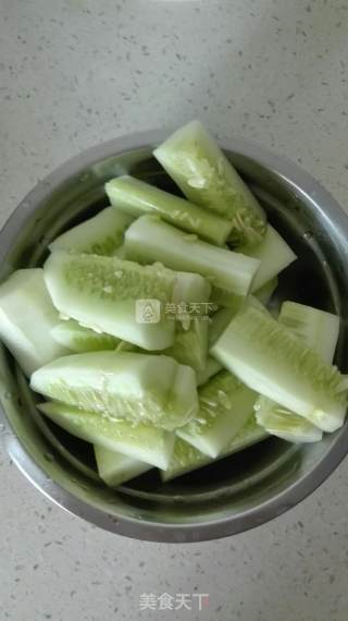 白水黄瓜的做法步骤：3