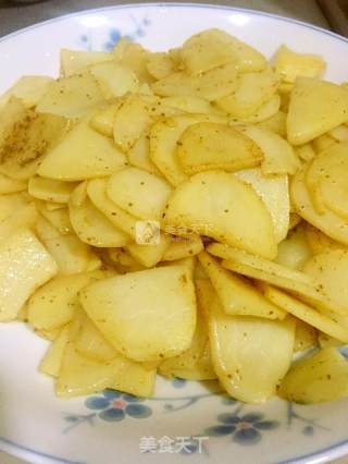 孜然土豆片的做法步骤：4