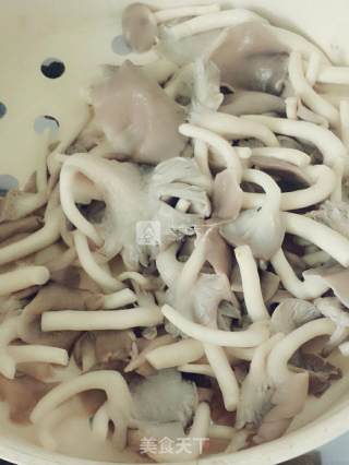 小蘑菇炒肉的做法步骤：1