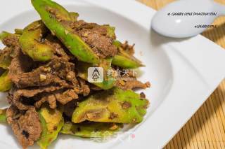 豉汁苦瓜炒牛肉的做法步骤：10
