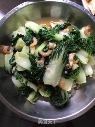虾仁小青菜的做法步骤：4