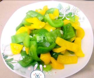 蒜蓉炒甜椒的做法步骤：7