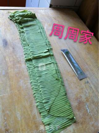 青汁手工炸酱面的做法步骤：4
