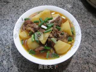 土豆牛排骨汤的做法步骤：12
